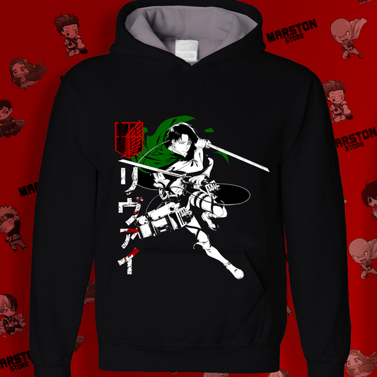 Polerón Shingeki no Kyojin con diseño de Levi Ackerman