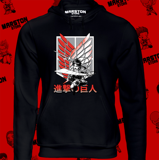 Polerón Shingeki no Kyojin con diseño de Levi Ackerman