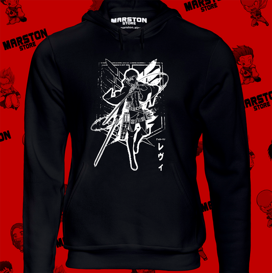 Polerón Shingeki no Kyojin con diseño de Levi Ackerman