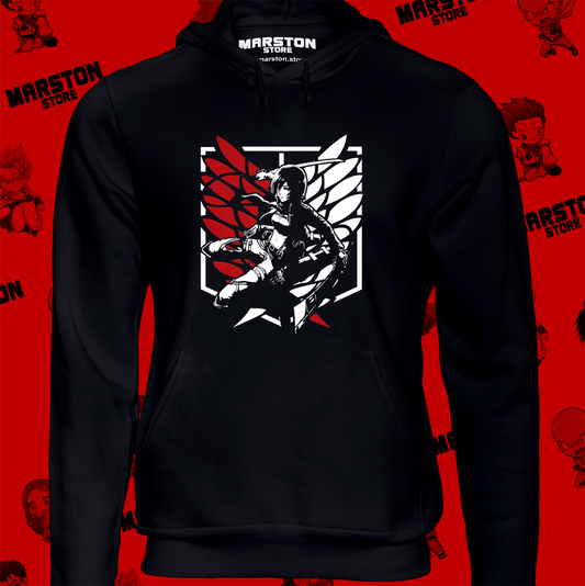 Polerón Shingeki no Kyojin con diseño de Mikasa Ackerman