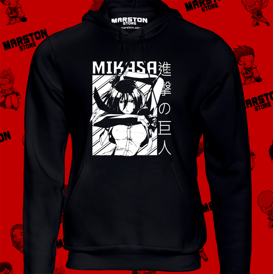 Polerón Shingeki no Kyojin con diseño de Mikasa Ackerman