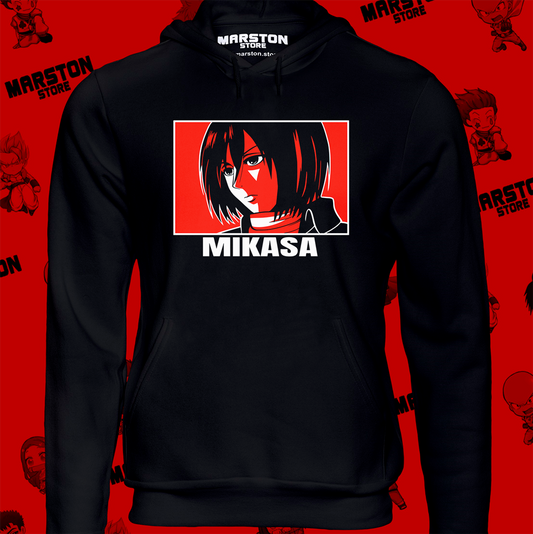 Polerón Shingeki no Kyojin con diseño de Mikasa Ackerman