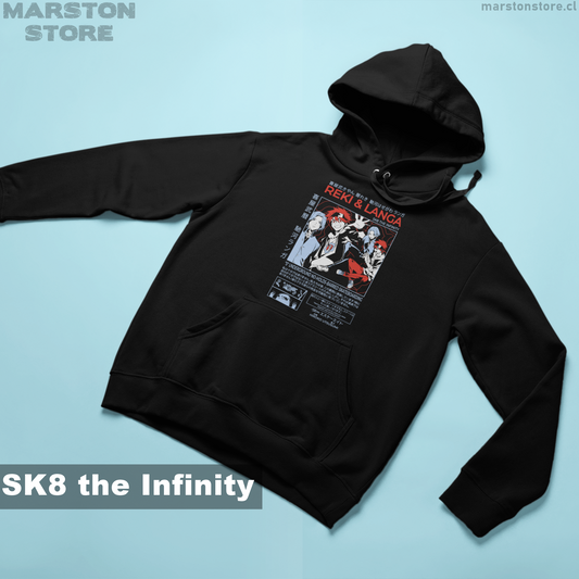 Polerón de SK∞ (SK8 the Infinity) con Langa Hasegawa y Reki Kyan