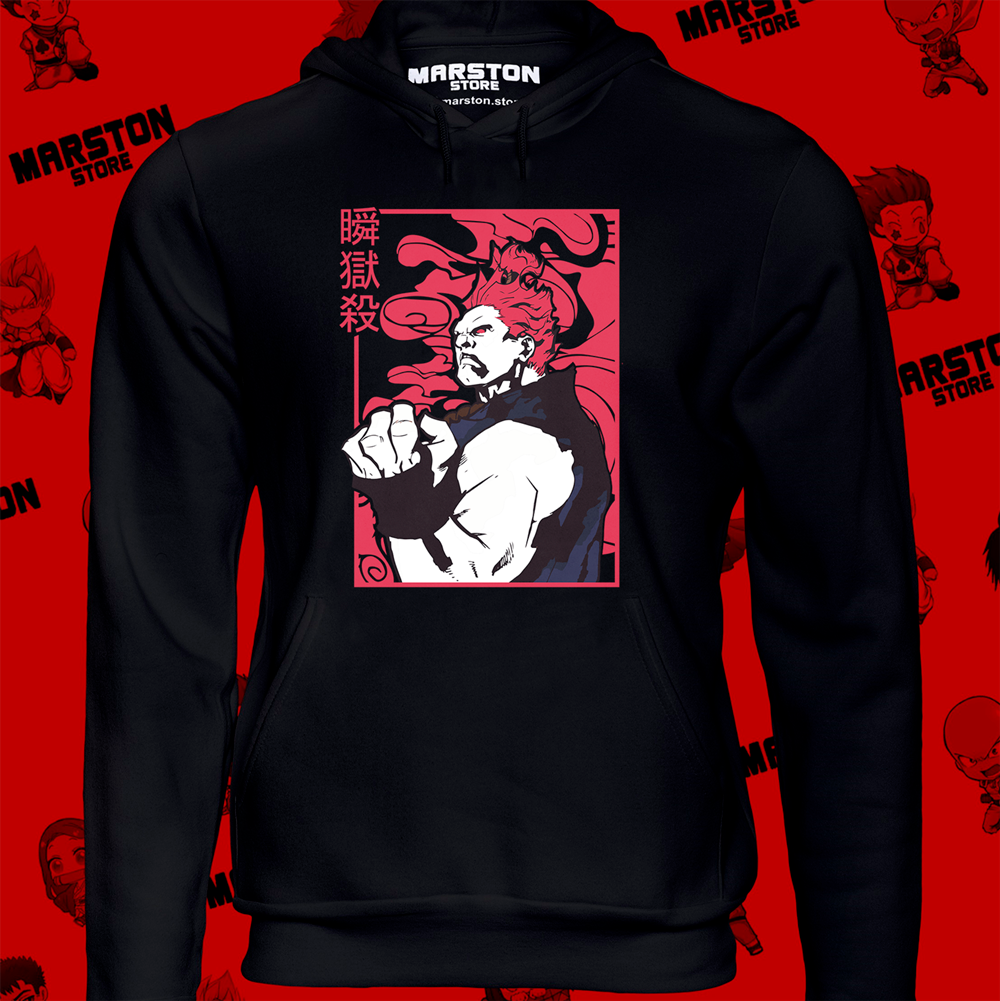 Polerón Street Fighter con diseño de Akuma