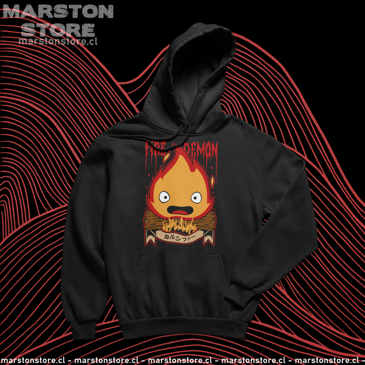 Polerón de Studio Ghibli: El Castillo Ambulante (Howl's Moving Castle) con Calcifer