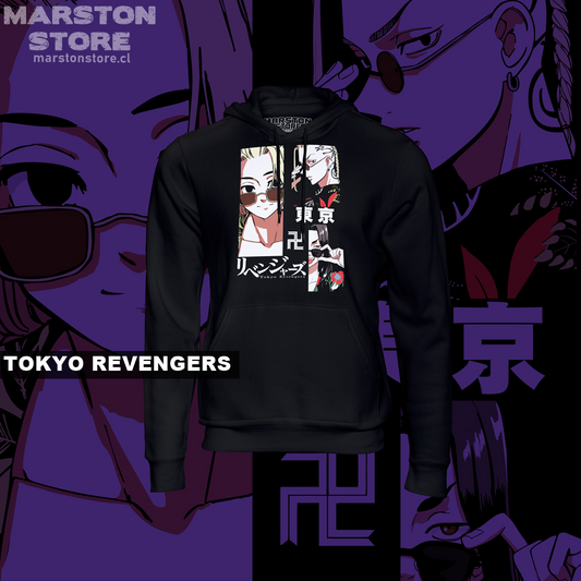 Polerón de Tokyo Revengers con Ken Ryuguji (Draken), Manjiro Sano (Mikey) y Keisuke Baji